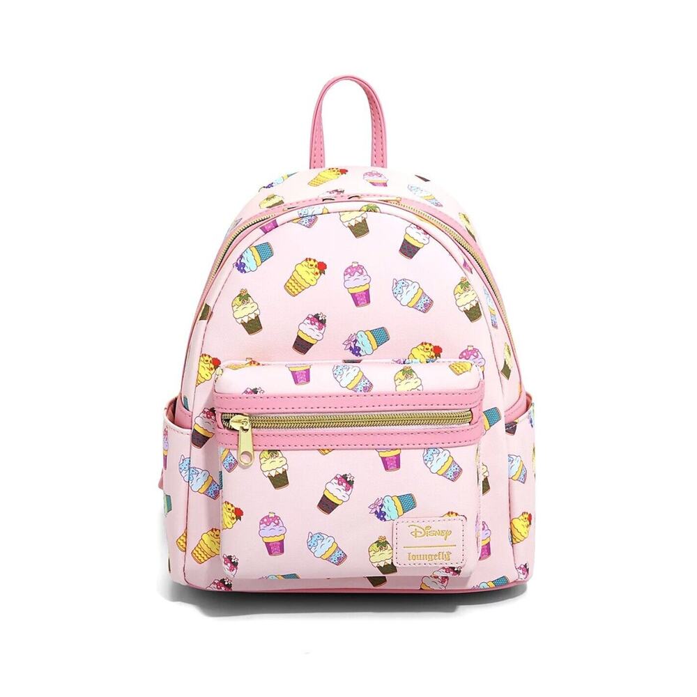 Loungefly Disney Princess Ice Cream Mini Backpack and Cardholder Set Pink NWT - Picture 4 of 9